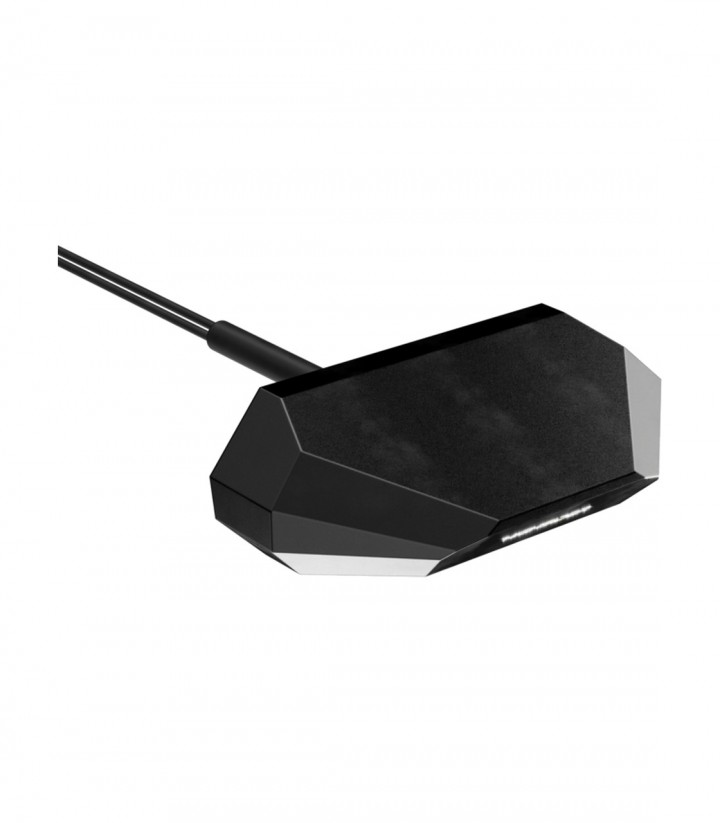 LED-Kennzeichenleuchte Highsider Split-XL SMD in Schwarz mit transluzentem Glas