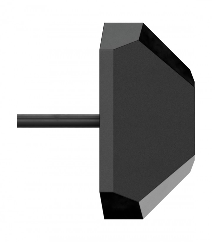 Luz de Matrícula LED Highsider Split-XL SMD en Negro con Cristal Translúcido