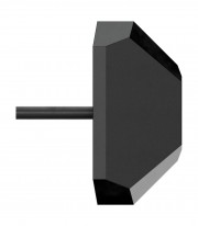 Luz de Matrícula LED Highsider Split-XL SMD en Negro con Cristal Translúcido