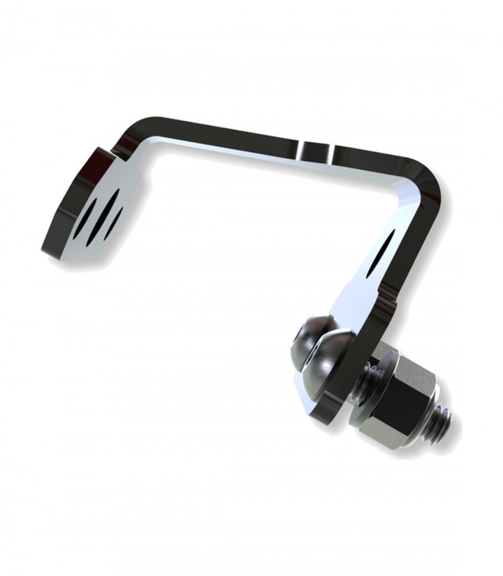 Soporte para Luz de Matrícula Highsider XL en Negro