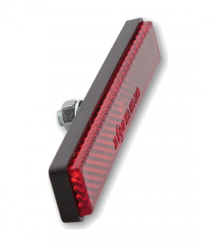 Catadióptrico Highsider con Perno Roscado M5 (101x13 mm) en Rojo