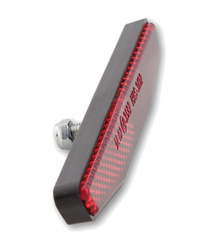 Catadióptrico Highsider con Perno Roscado M5 (122x15 mm) en Rojo