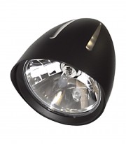 Highsider H4 Headlight Classic 1 Extreme 146 mm in Black