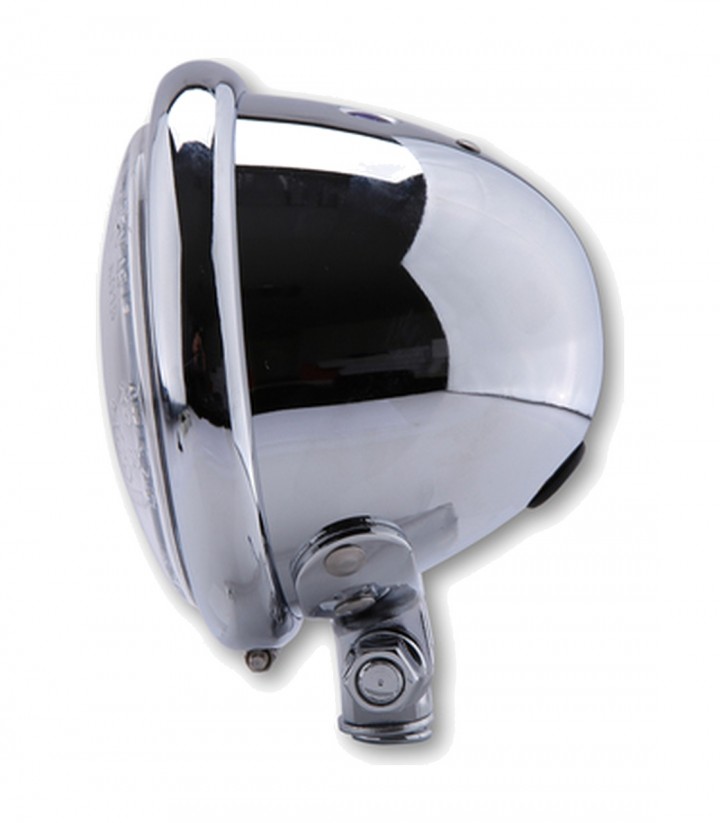 Faro Delantero Highsider Bates Style 114 mm en Cromado