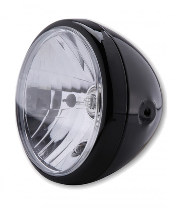 Faro Delantero Highsider Reno 178 mm en Negro