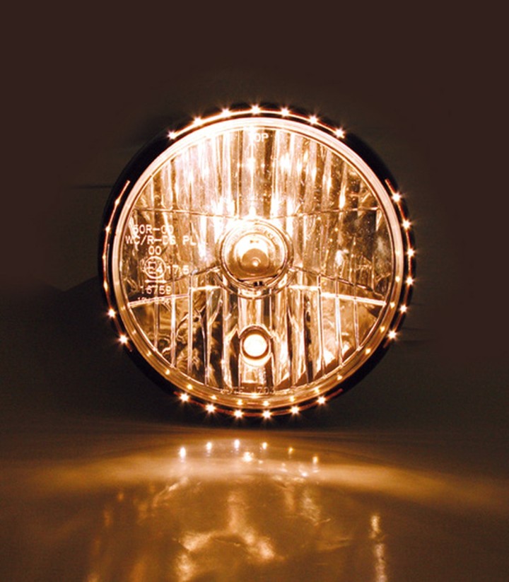 Faro Delantero Highsider Reno 2 de 178 mm en Negro