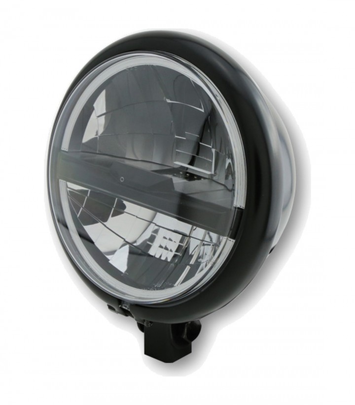 Faro Delantero LED Highsider Bates Style Type 5 de 146 mm en Negro