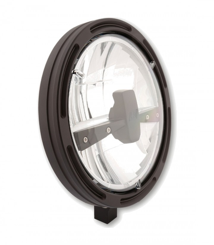 LED-Scheinwerfer Highsider Frame-R1 Type 3 mit 178 mm in Schwarz