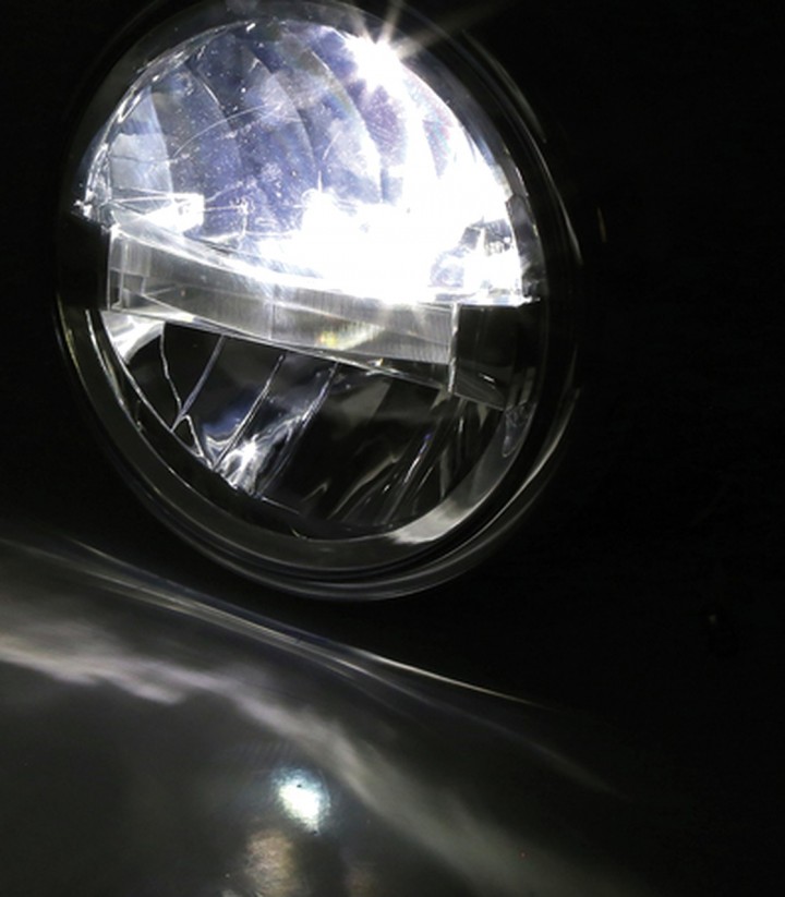 Highsider LED Headlight Frame-R1 Type 4 178 mm in Black