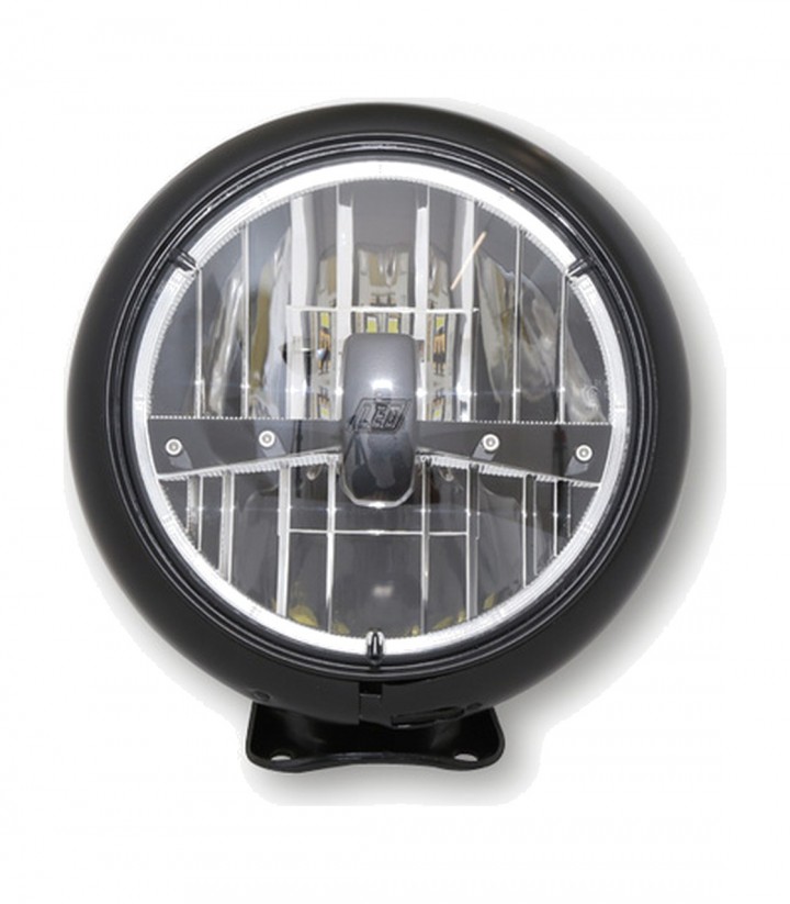 LED-Scheinwerfer Highsider HD-Style Type 3 mit 178 mm in Schwarz