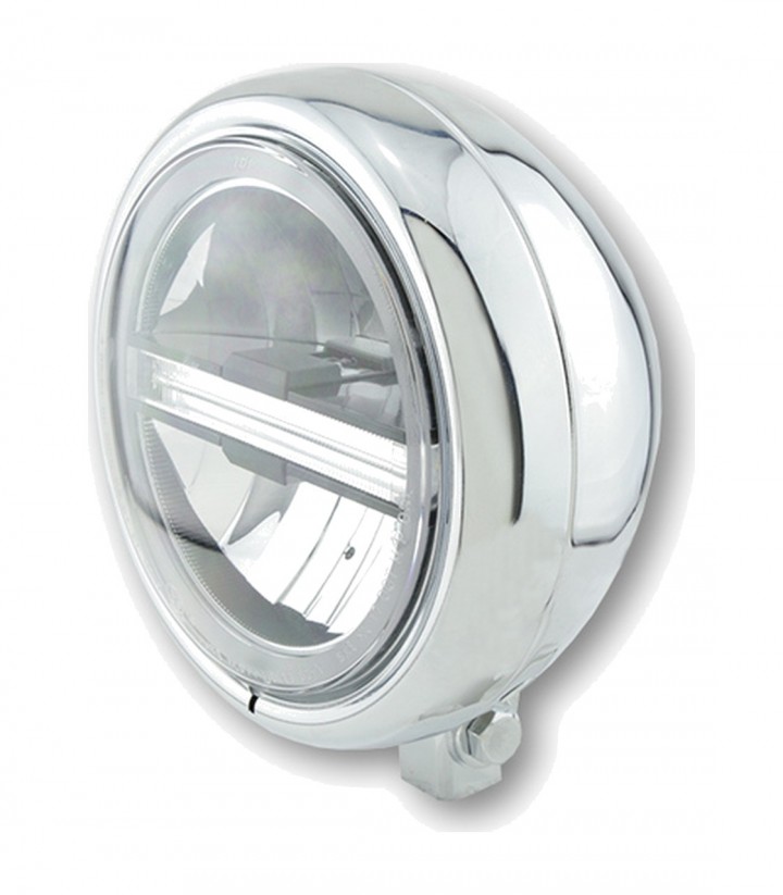 Faro Delantero LED Highsider Pecos Type 6 de 146 mm en Cromado