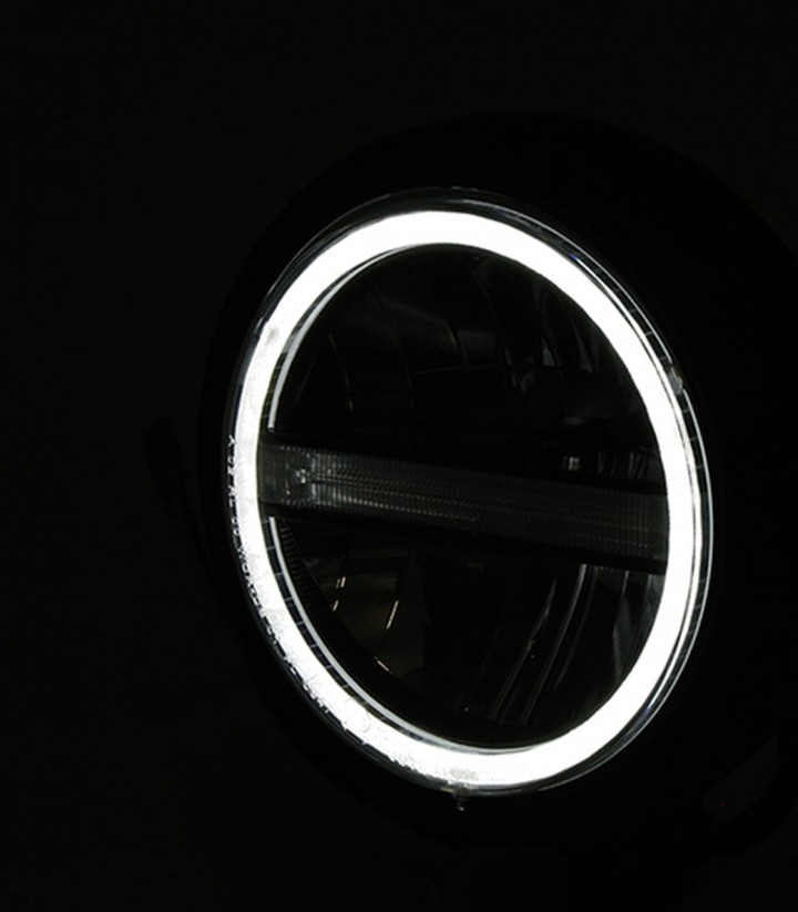 Faro Delantero LED Highsider Pecos Type 6 de 146 mm en Cromado