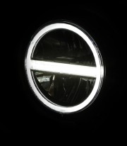 Faro Delantero LED Highsider Pecos Type 6 de 146 mm en Cromado