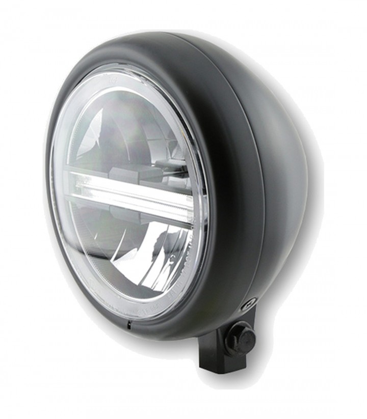 LED-Scheinwerfer Highsider Pecos Type 6 mit 146 mm in Schwarz