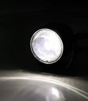 Faro Delantero LED Highsider Satellite en Negro