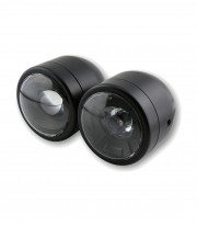 Highsider LED Headlight Twin 90 mm in Black