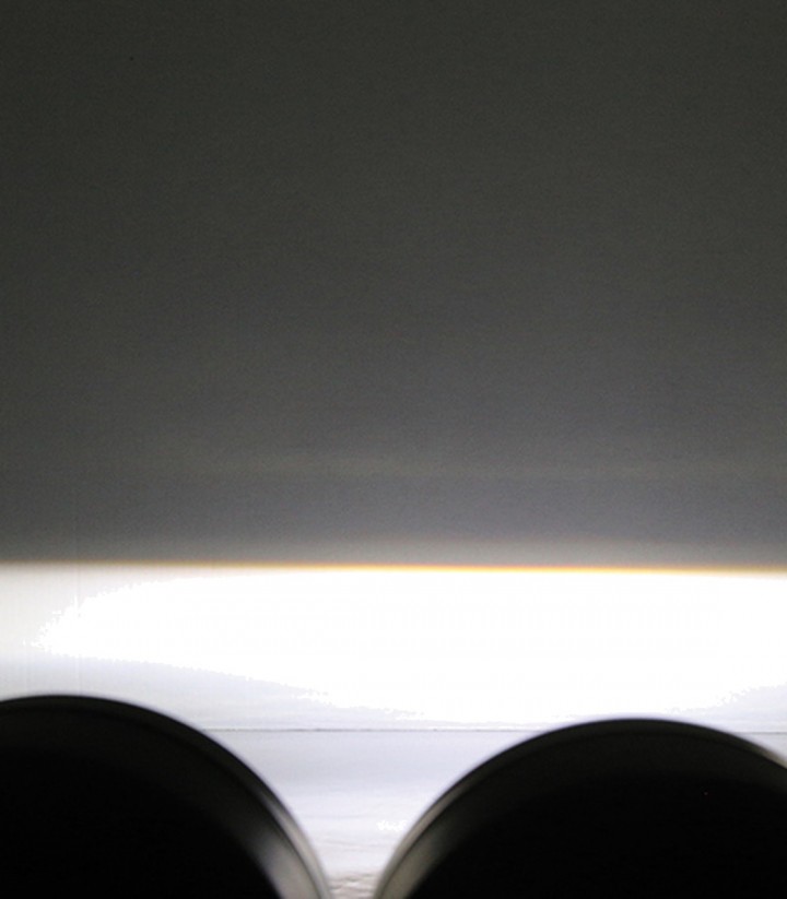 Highsider LED Headlight Twin 90 mm in Black