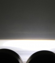 Highsider LED Headlight Twin 90 mm in Black