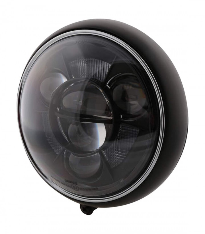 Faro Delantero LED Highsider Yuma 2 Type 11 de 178 mm en Negro