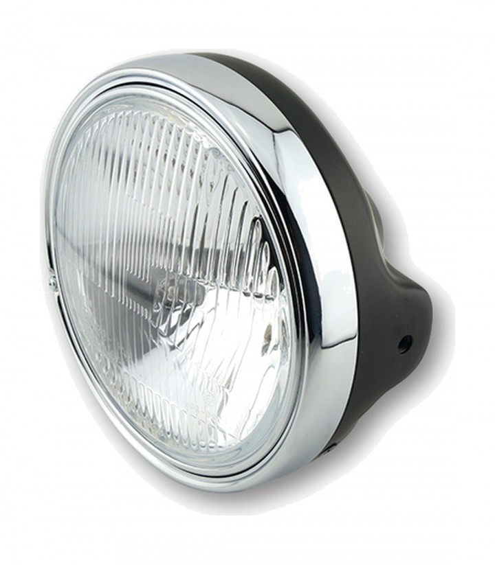 Faro Delantero LTD H4 Highsider 178 mm en Negro