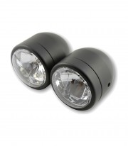 Faros Delanteros de 90 mm con Soporte Highsider en Negro