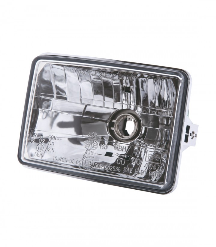 Óptica de Faro H4 Highsider 130 x 90 mm con Luz de Posición, Homologada E