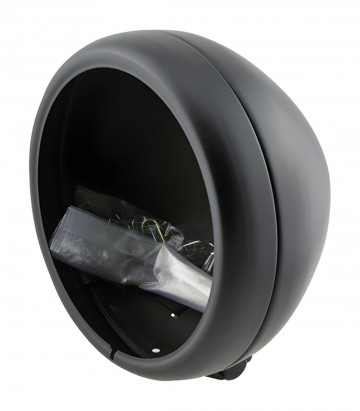 Highsider Headlight Housing Pecos 146 mm Bottom Mount in Satin Black