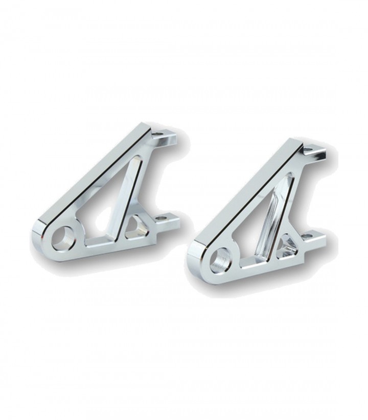 Soportes de Faro Highsider (Extra Corto) Aluminio CNC en Cromado