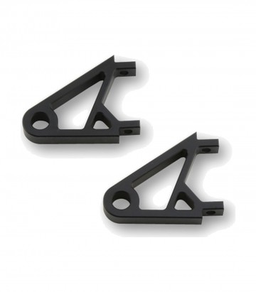 Scheinwerferhalter Highsider (extrakurz) CNC-Aluminium in Schwarz