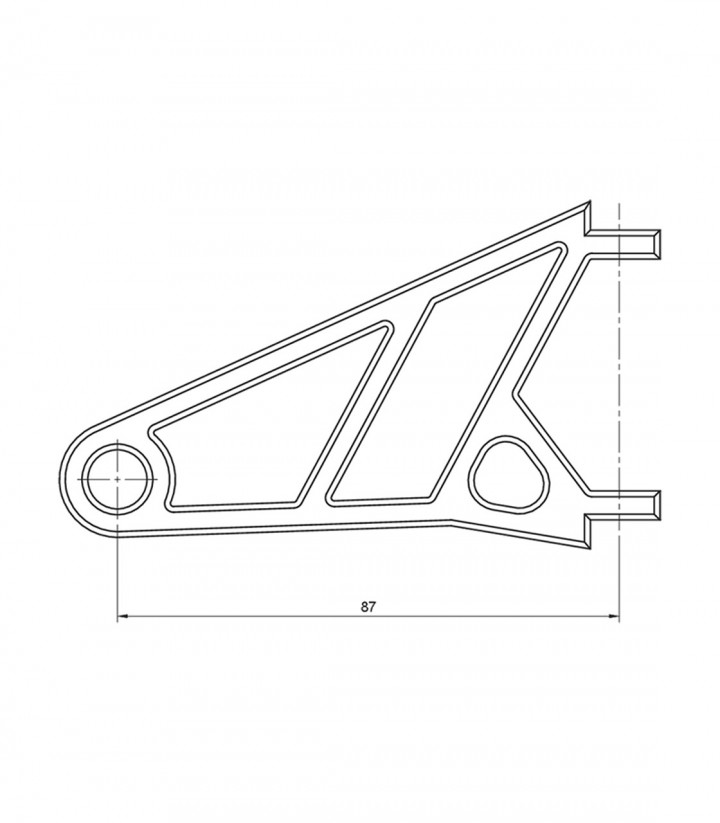 Soportes de Faro Highsider Ø 42-43 mm en Negro