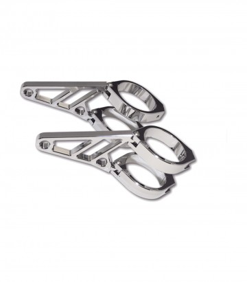 Soportes de Faro Highsider Ø 47-49-50-52-54 mm en Cromado