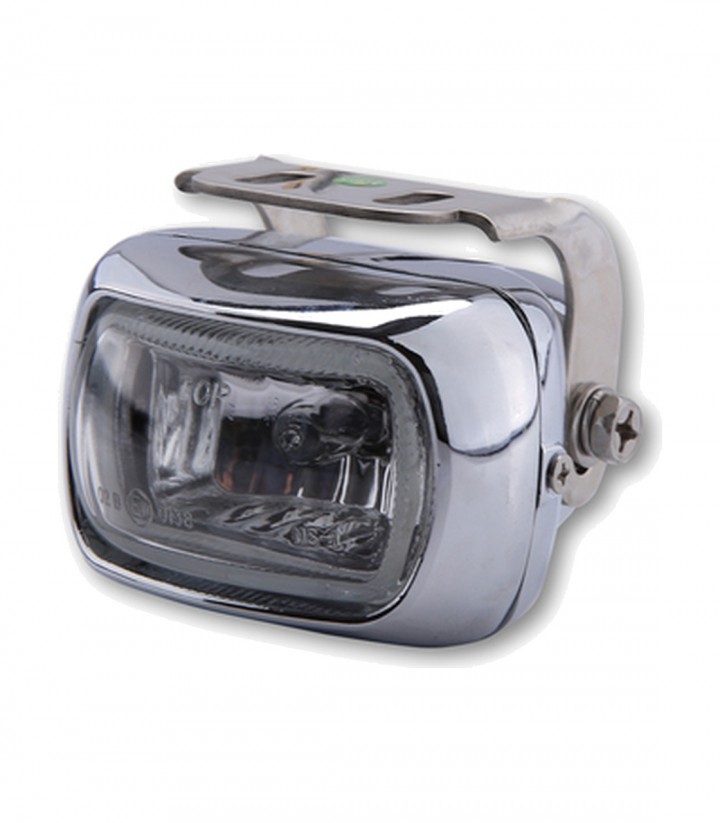Faro Antiniebla Highsider en Cromado con Cristal Transparente