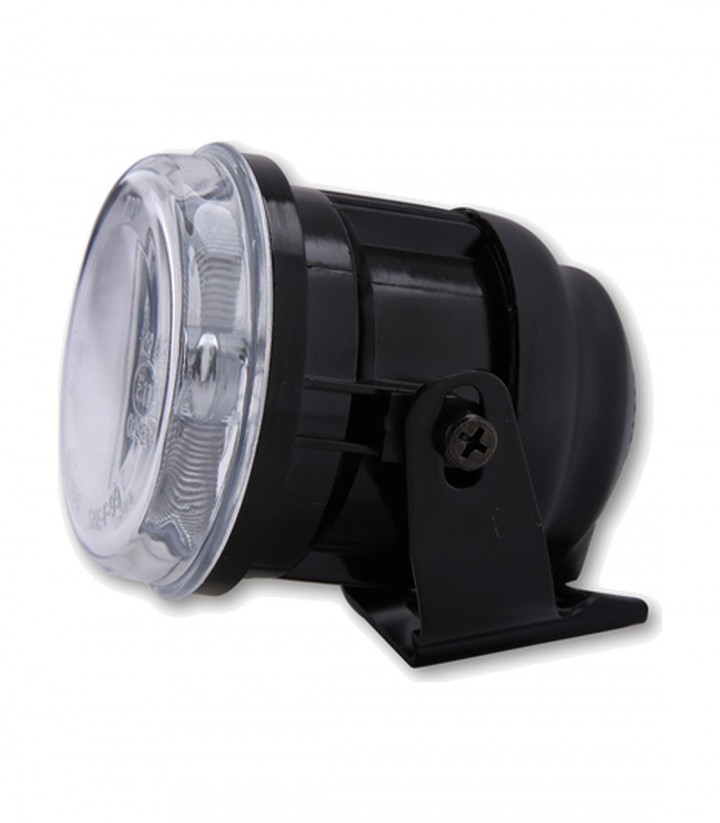 Faro Antiniebla Highsider en Negro con Cristal Transparente