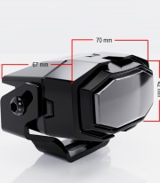 Highsider LED Fog Light MH24-FOG in Black with Clear Lens
