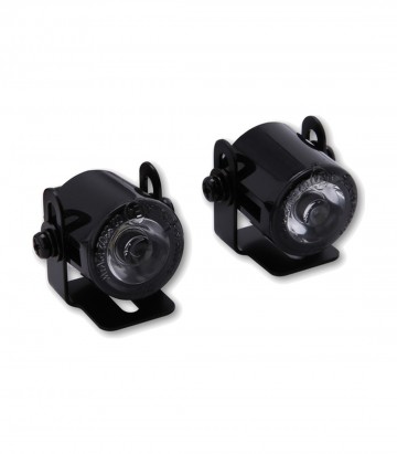 Luces de Posición LED Highsider con Soporte Universal en Negro con Cristal Transparente