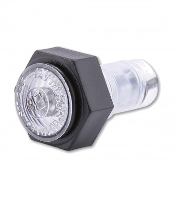 Luz de Posición LED Highsider Mini en Negro con Cristal Transparente
