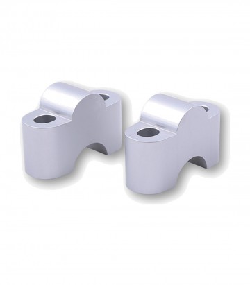 Alzas de Manillar Highsider 25 mm en Plata