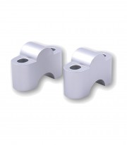 Alzas de Manillar Highsider 25 mm en Plata