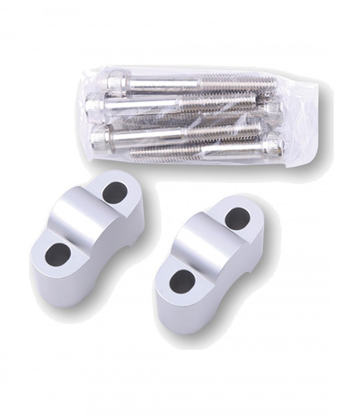 Alzas de Manillar Highsider 25 mm en Plata