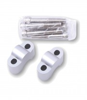 Alzas de Manillar Highsider 25 mm en Plata