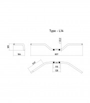 Highsider Handlebar Flat Track L14 in Chrome