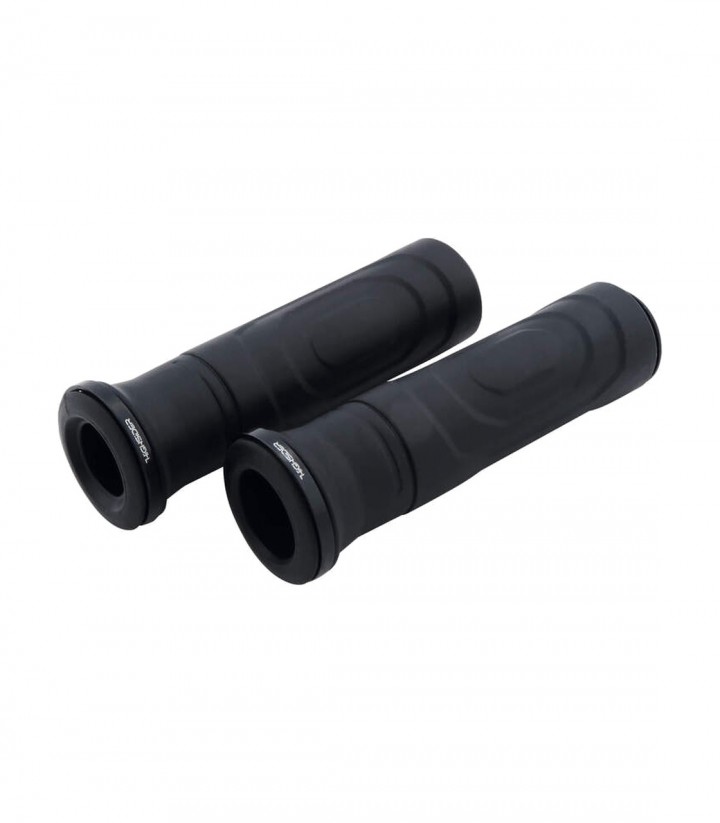 Puños Highsider Montana de Goma 22,2 mm / 125 mm en Negro