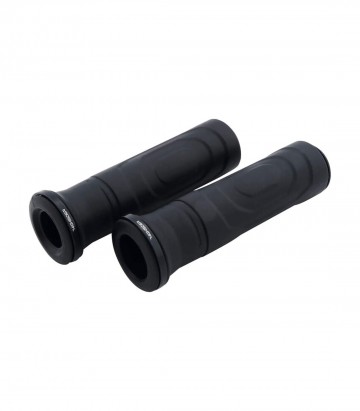 Puños Highsider Montana de Goma 22,2 mm / 125 mm en Negro