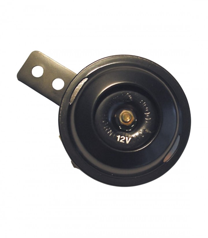 Claxon Highsider 12V Ø 70 mm 100 dB en Negro