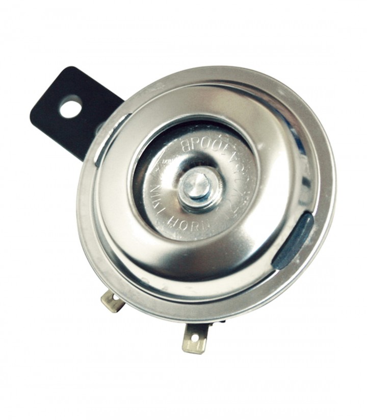 Claxon Highsider 12V-72 mm Acero Inoxidable en Plata