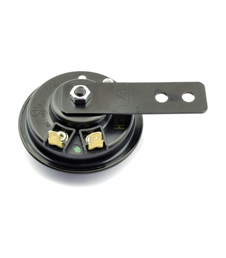 Claxon Highsider Ø 72 mm 12V1.5A Corriente Continua en Plata