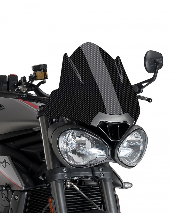 Cúpula Puig New Generation Sport Triumph Speed Triple 1050 R/RS/S (16-20), Street Triple 765 R/RS/S (17-21) Símil carbono 8929C
