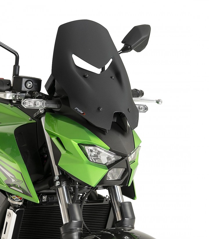 Windschild Puig New Generation Touring Kawasaki Z650S (26) Mattschwarz 23036J