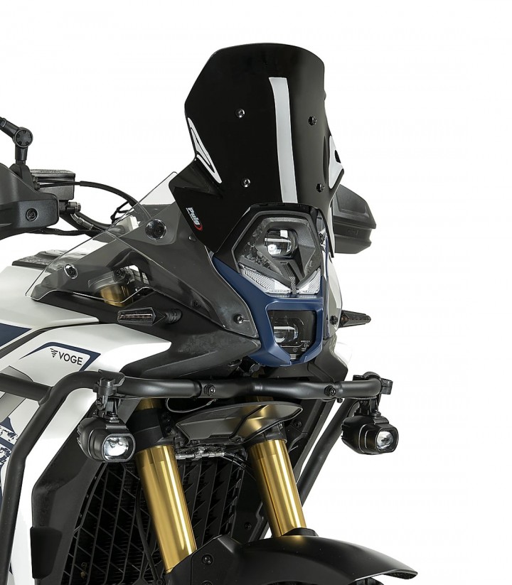 Windschild Puig Sport Voge DS800/DS800X Rally (25-26) Schwarz 22938N