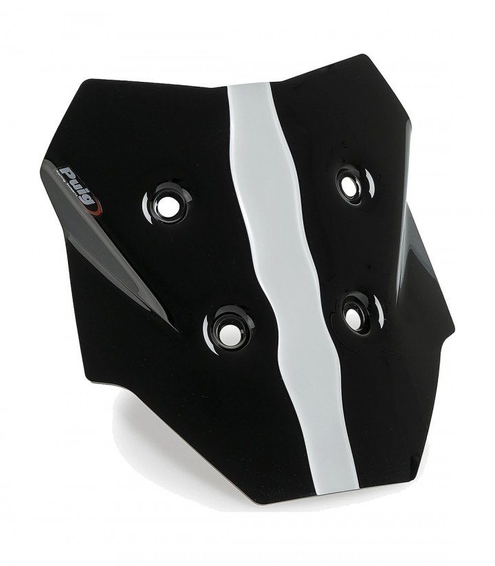 Windschild Puig Sport Kawasaki KLE500 (25-26) Schwarz 23072N